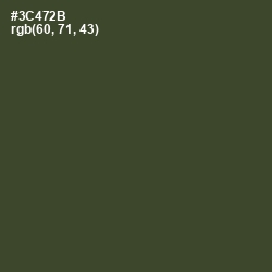 #3C472B - Lunar Green Color Image