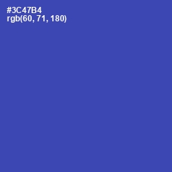 #3C47B4 - Cerulean Blue Color Image