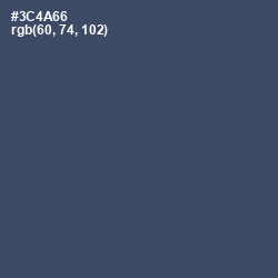 #3C4A66 - San Juan Color Image