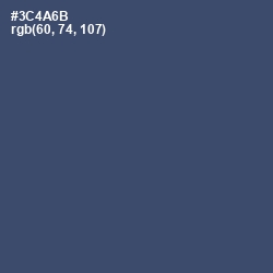 #3C4A6B - San Juan Color Image