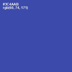 #3C4AAB - Azure Color Image