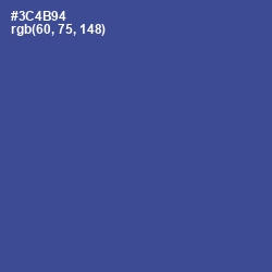 #3C4B94 - Chambray Color Image