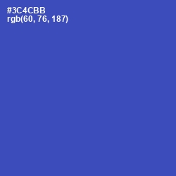 #3C4CBB - Cerulean Blue Color Image