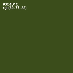 #3C4D1C - Clover Color Image