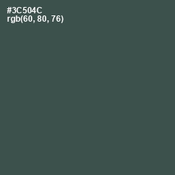 #3C504C - Limed Spruce Color Image