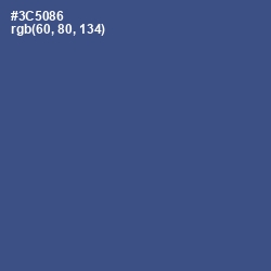 #3C5086 - Chambray Color Image