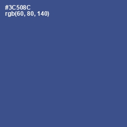 #3C508C - Chambray Color Image