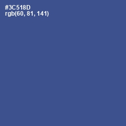 #3C518D - Chambray Color Image
