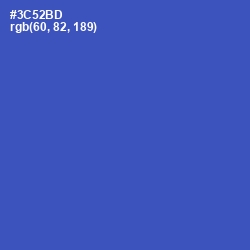 #3C52BD - Cerulean Blue Color Image