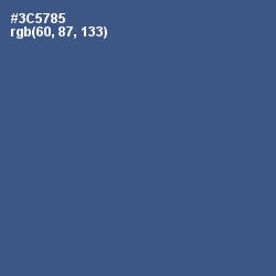 #3C5785 - Chambray Color Image