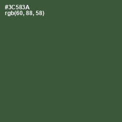 #3C583A - Tom Thumb Color Image