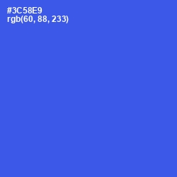 #3C58E9 - Mariner Color Image