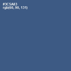 #3C5A83 - Chambray Color Image