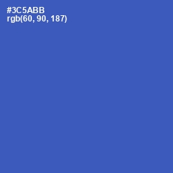 #3C5ABB - Cerulean Blue Color Image