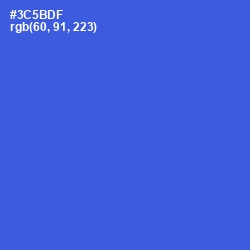 #3C5BDF - Mariner Color Image