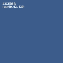 #3C5D8B - Chambray Color Image