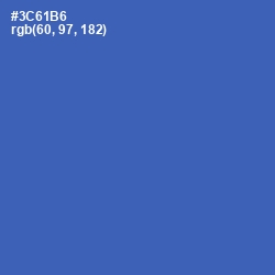 #3C61B6 - Astral Color Image