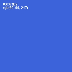 #3C63D9 - Mariner Color Image