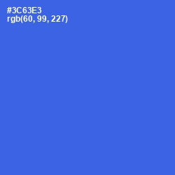 #3C63E3 - Mariner Color Image