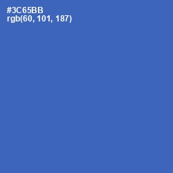 #3C65BB - Astral Color Image