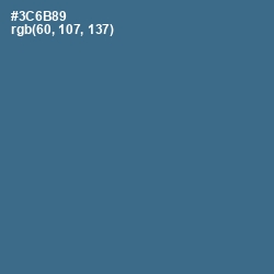 #3C6B89 - Calypso Color Image