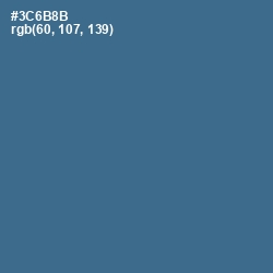 #3C6B8B - Calypso Color Image