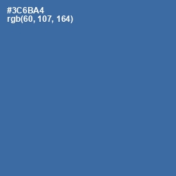 #3C6BA4 - Astral Color Image