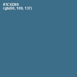 #3C6D89 - Calypso Color Image