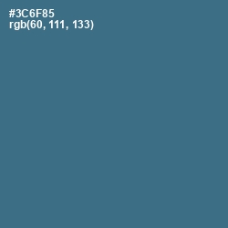 #3C6F85 - Calypso Color Image