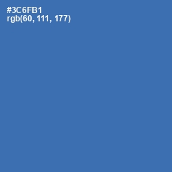 #3C6FB1 - Astral Color Image