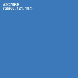 #3C79BB - Astral Color Image