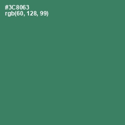 #3C8063 - Sea Green Color Image