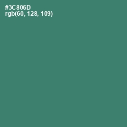 #3C806D - Sea Green Color Image