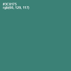 #3C8175 - Sea Green Color Image