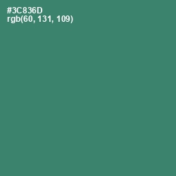 #3C836D - Sea Green Color Image