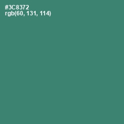 #3C8372 - Sea Green Color Image