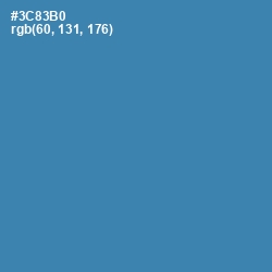 #3C83B0 - Boston Blue Color Image