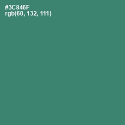 #3C846F - Sea Green Color Image