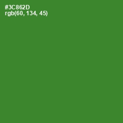 #3C862D - Forest Green Color Image