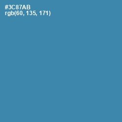 #3C87AB - Boston Blue Color Image