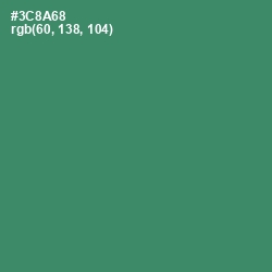 #3C8A68 - Sea Green Color Image