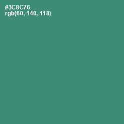 #3C8C76 - Sea Green Color Image