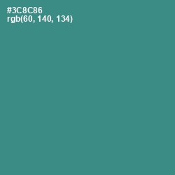 #3C8C86 - Lochinvar Color Image