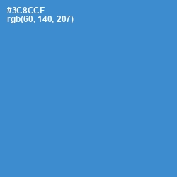 #3C8CCF - Curious Blue Color Image