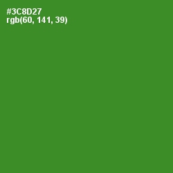 #3C8D27 - Forest Green Color Image