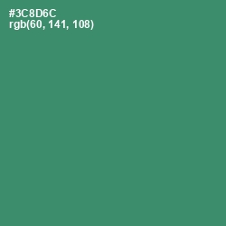 #3C8D6C - Sea Green Color Image