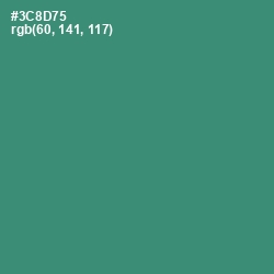 #3C8D75 - Sea Green Color Image