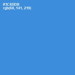 #3C8DDB - Curious Blue Color Image