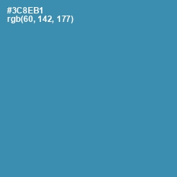 #3C8EB1 - Boston Blue Color Image