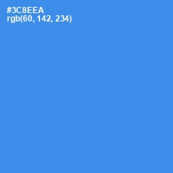 #3C8EEA - Curious Blue Color Image